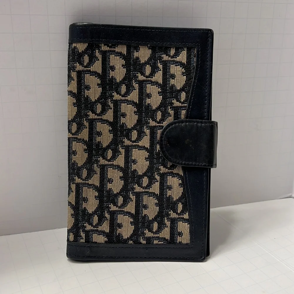Christian Dior Vintage Oblique Trotter Wallet